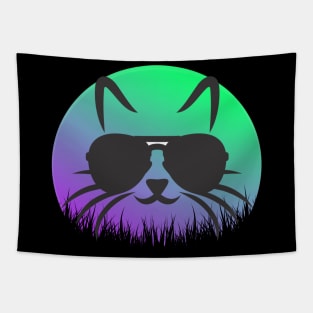 Cool Cat In Shades Tapestry