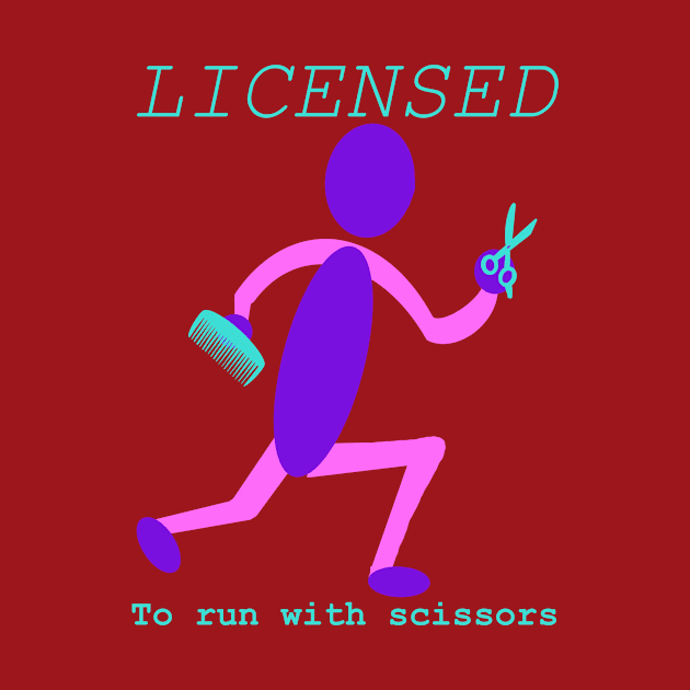 Licensed to run with scissors by Coop Art