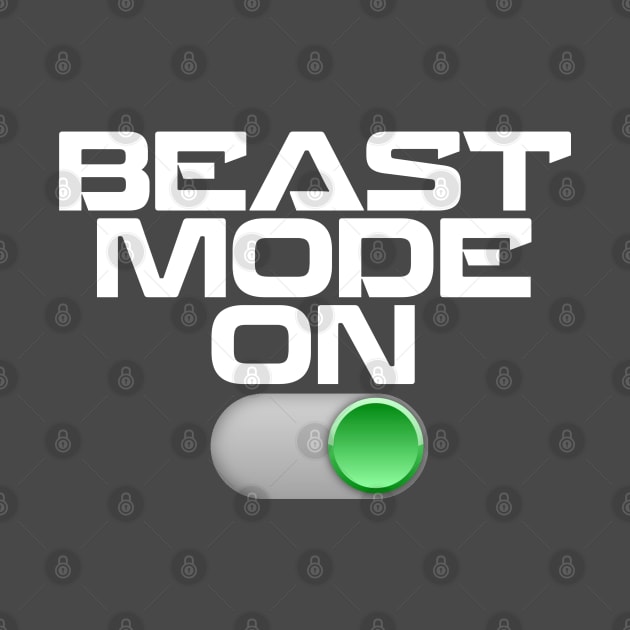 Beast mode on, perfect tshirt for the gym by Totallytees55
