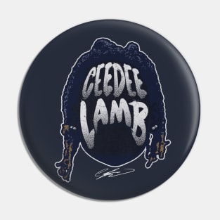 CeeDee Lamb Dallas Player Silhouette Pin