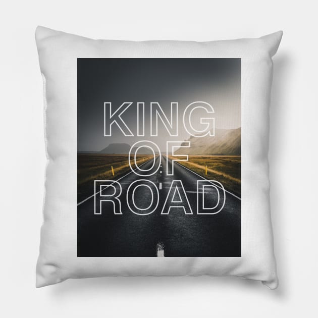 King of road Pillow by CarEnthusast