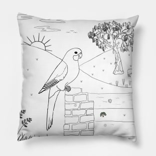 Adelaide Rosella 2 Pillow