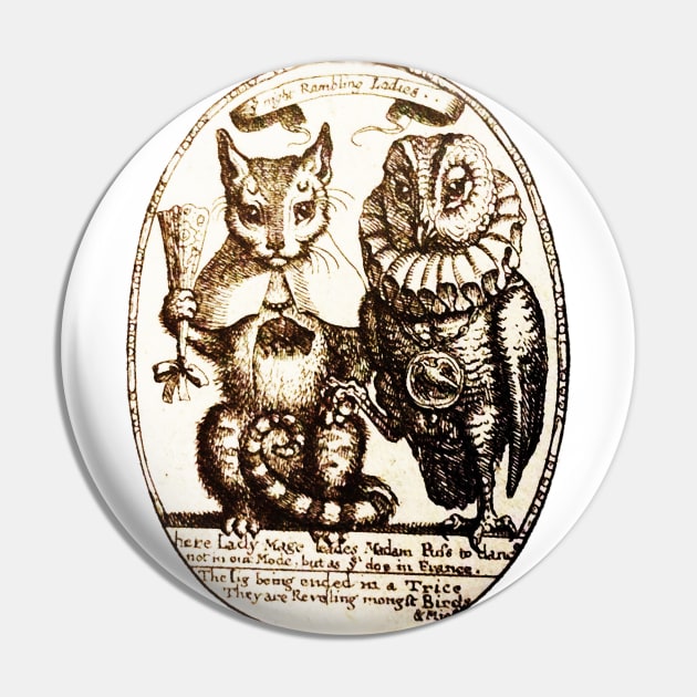 Night Rambling Ladies THE CAT AND THE OWL Pin by BulganLumini