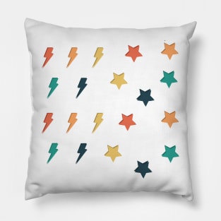 Lighting and Stars Pillow