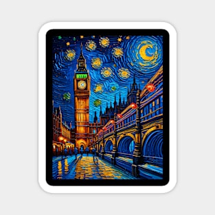 Bigben in Starry Night Magnet