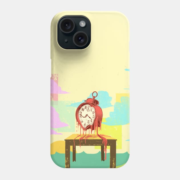 MELTED CLOCK Phone Case by Showdeer