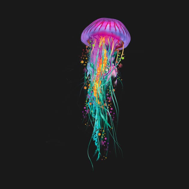 Jellyfish Purple Colors by DavidLoblaw