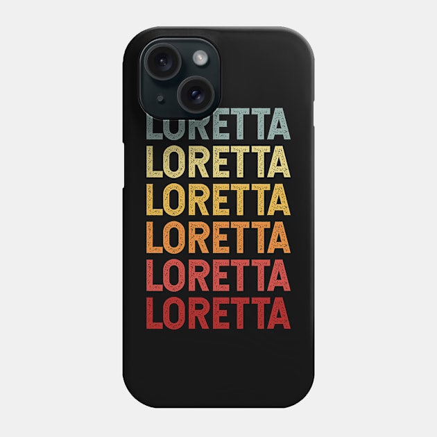 Loretta Vintage Name Gift Phone Case by CoolDesignsDz