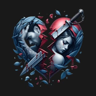 Broken Heart For Valentine's Day T-Shirt