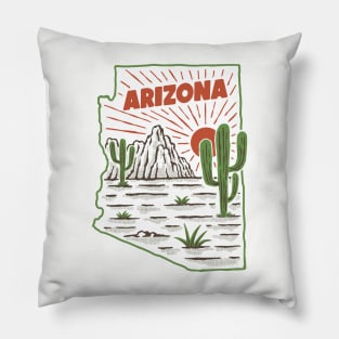 Arizona map Pillow