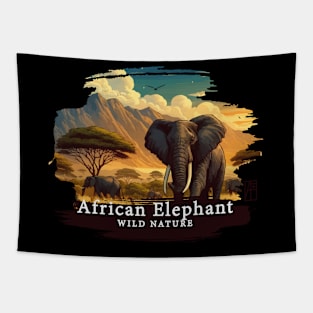 African Elephant - WILD NATURE - ELEPHANT -2 Tapestry