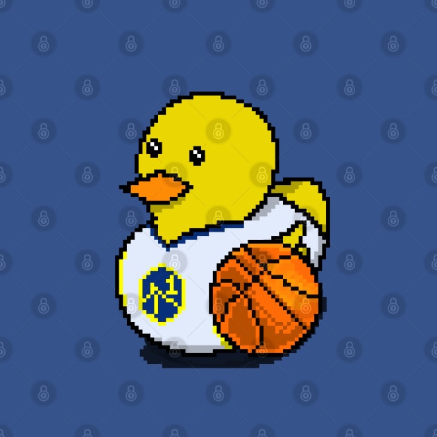 Warriors Basketball Rubber Duck 2 by pixelzart