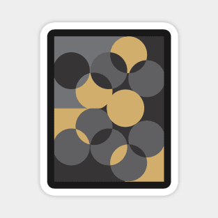 Black and Gold Magnet