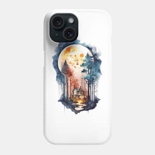 Cozy forest house surrounded with trees 7 Phone Case