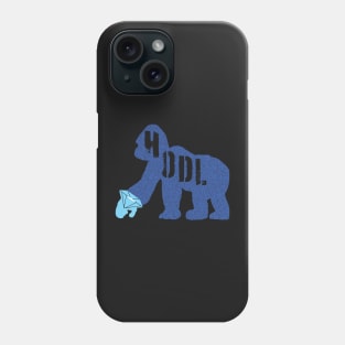 Diamond Hand HODLE Ape Blue Version Phone Case