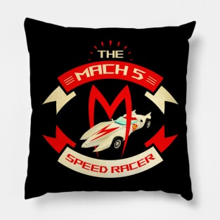 Vintage Mach 5 Race Pillow