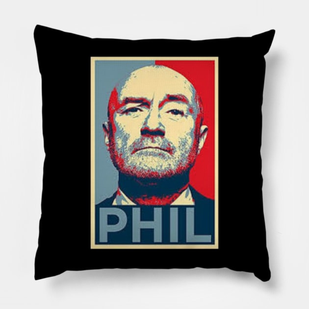 Phil collins///Aesthetic art for fans Pillow by MisterPumpkin