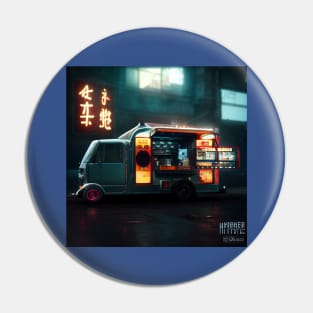 Cyberpunk Tokyo Ramen Food Truck Pin