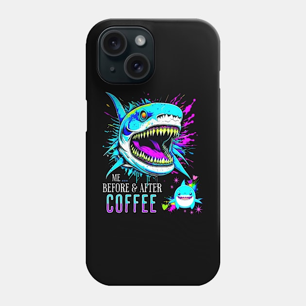 Before and after COFFEE! Phone Case by TempoTees