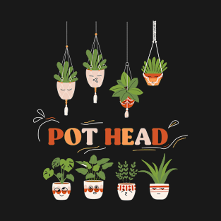 Gardening Potted Plant Pot Head T-Shirt