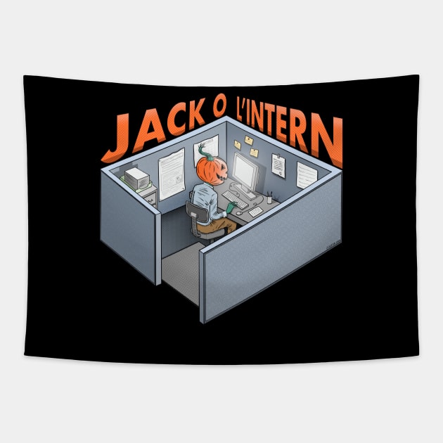 Jack-o-l'intern Tapestry by Justanos