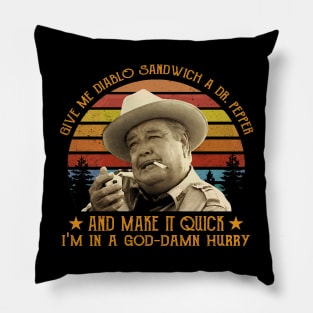 Give Me Diablo Sandwich A Dr Pepper Smokey And The Bandit Pillow