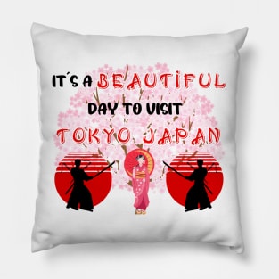 Travel to beautiful Tokyo in Japan. Gift ideas for the travel enthusiast available on t-shirts, stickers, mugs, and phone cases, among other things. Pillow