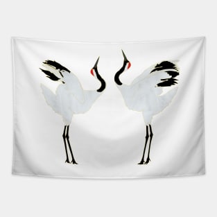 Dancing Cranes Tapestry