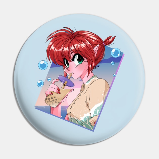 Bubble Tea Pin by Tomatosos