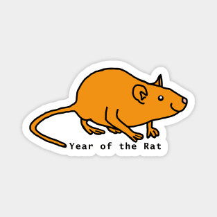 Year of the Rat Gold Magnet