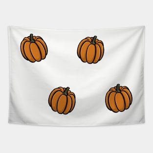 Cute pumpkin cartoon pattern simple minimal cartoon gourd Digital illustration Tapestry