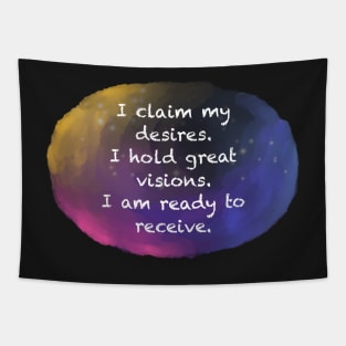 Inspirational affirmation Sticker Tapestry