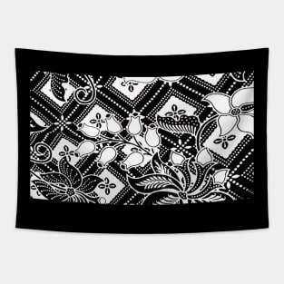 Paisley BATIK Bali Flowers and Leaf Tapestry