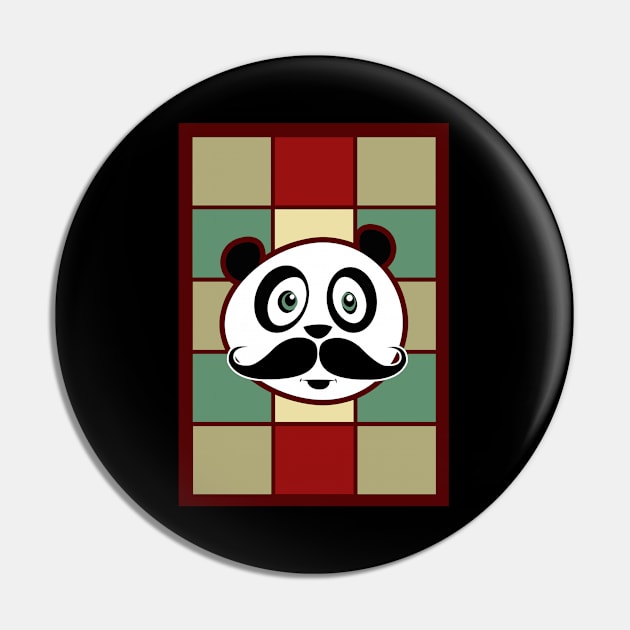 Mustache Panda 2 Pin by adamzworld