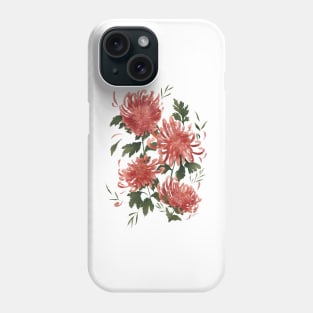 Pink Chrysanthemum Bouquet Phone Case