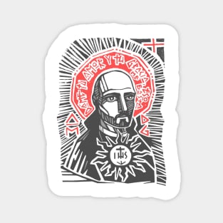 Saint Ignatius of Loyola hand drawn illustration Magnet