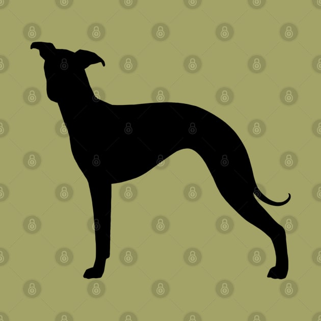 Italian Greyhound Silhouette by Coffee Squirrel