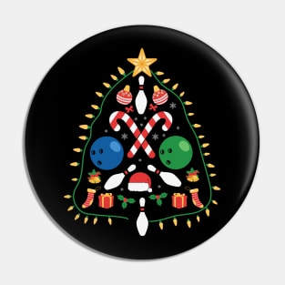 Bowling christmas tree Pin