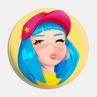 bubblegum pink anime girl Pin