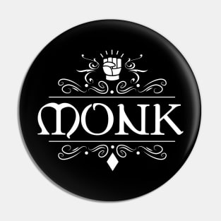 Monk Character Class TRPG Tabletop RPG Gaming Addict Pin