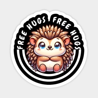 Cuddly Hedgehog: Free Hugs and Smiles for All Magnet