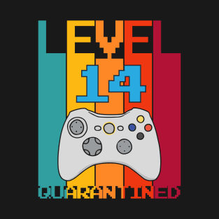 Level 14 Unlocked 14th Video Gamer Quarantine birthday T-Shirt