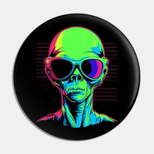 Funny UFO Alien Gifts Men Women Kids Funny Sunglasses Alien Pin