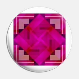 Fuchsia Shapes and Patterns Pin