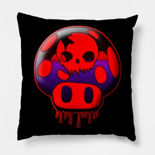 Poison Skull Mushroom Pillow