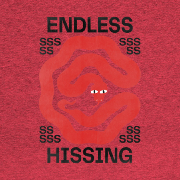 Endless Hissing (red) - Snake - T-Shirt