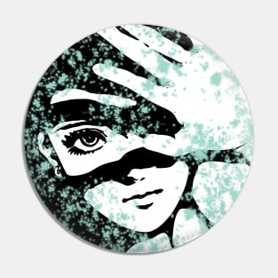 Punk Fashion Style Mint Green Glowing Girl Pin