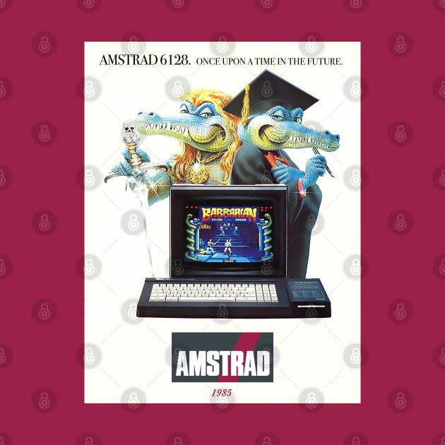 Amstrad computer - Retro poster from 1985 by MiaouStudio