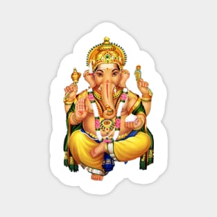Ganesh , Hindu God Of Good Tidings Magnet