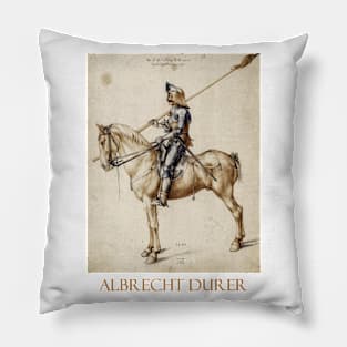 Knight on Horseback (1498) by Albrecht Durer Pillow